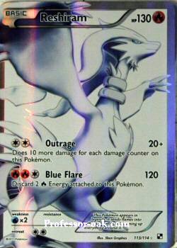 Reshiram 113/114 Holo (prerelease error)