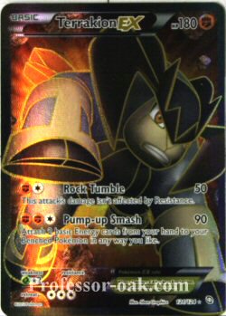 Terrakion EX 121/124 Full Art Holo