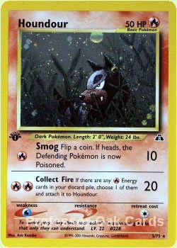 Houndour 5/75 1st Ed. Holo