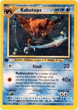 Kabutops 6/75 1st Ed. Holo